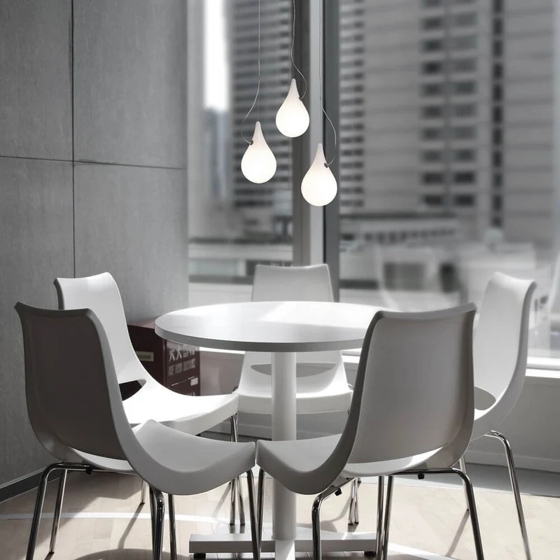Drop-2XS LED 3er-Pendelleuchte Liquid-Light Weiß