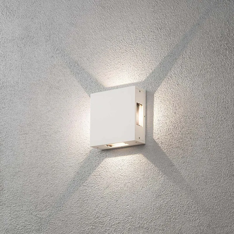 Cremona LED Außen-Wandleuchte 4er-Lichtstrahl einstellbar Weiß