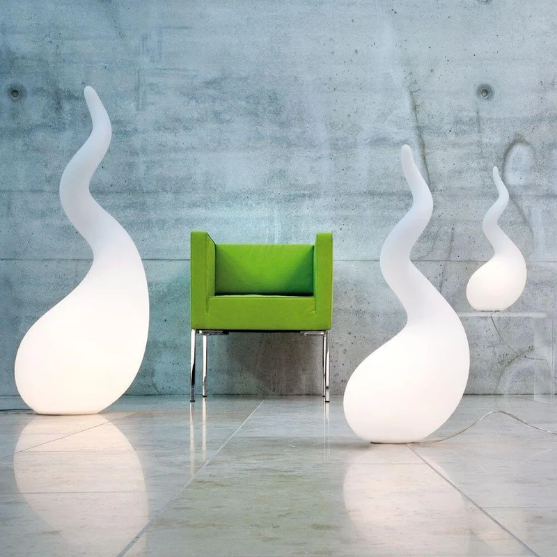 Alien XL Stehleuchte 111cm Liquid-Light Weiß
