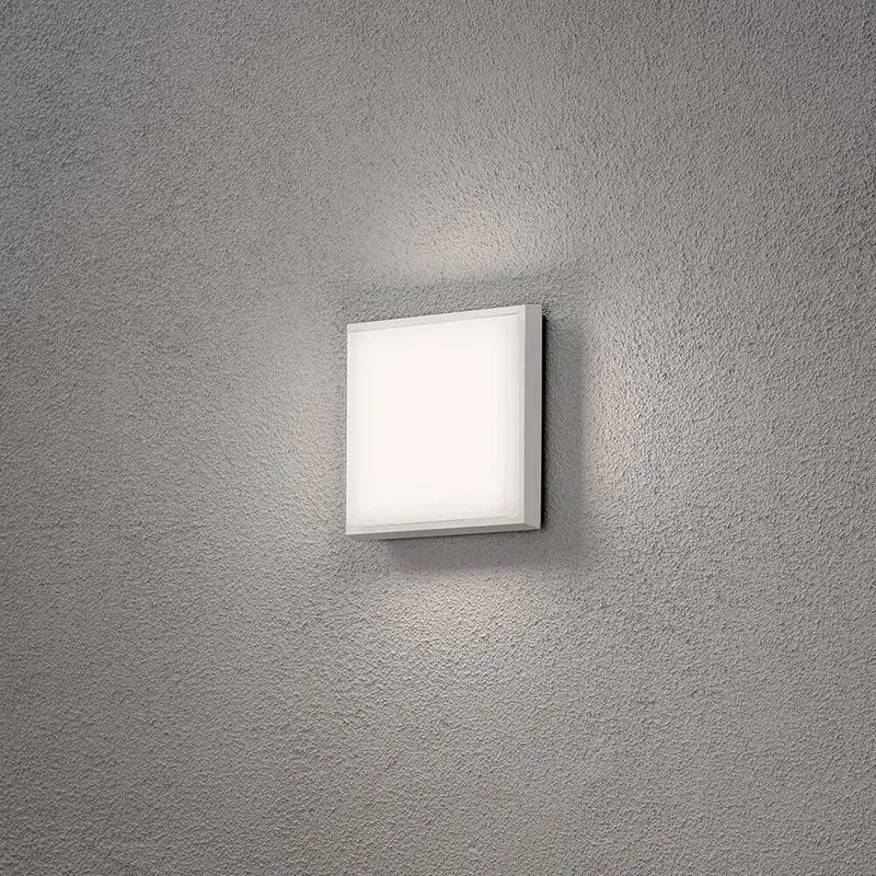 Cesena LED Außen Wand- & Deckenlampe Eckig Weiß