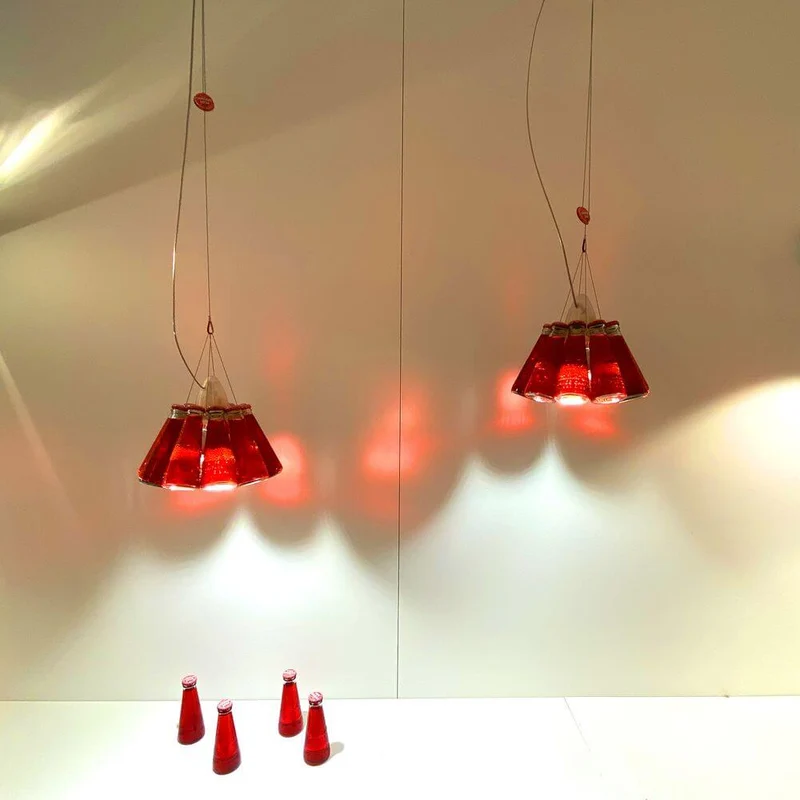 Ingo Maurer Campari Light Pendelleuchte Rot
