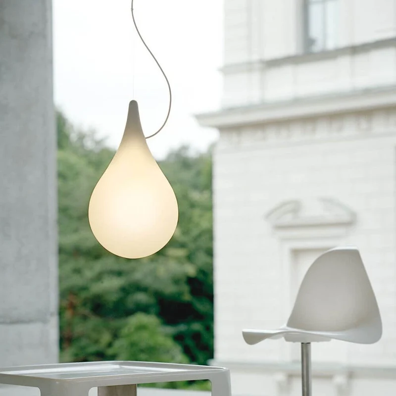 Drop-2L Pendelleuchte Ø 36cm Liquid-Light Weiß
