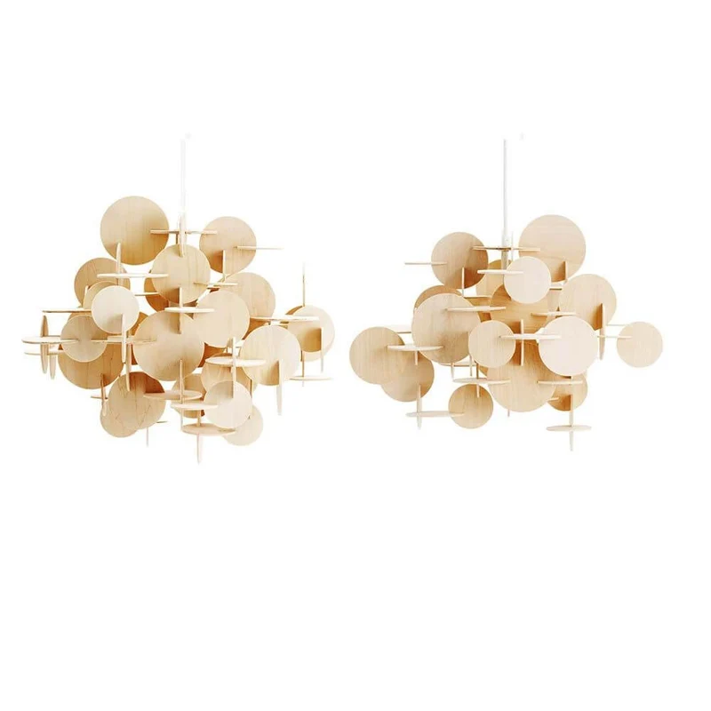 Holz-Pendelleuchte Bau S 44cm