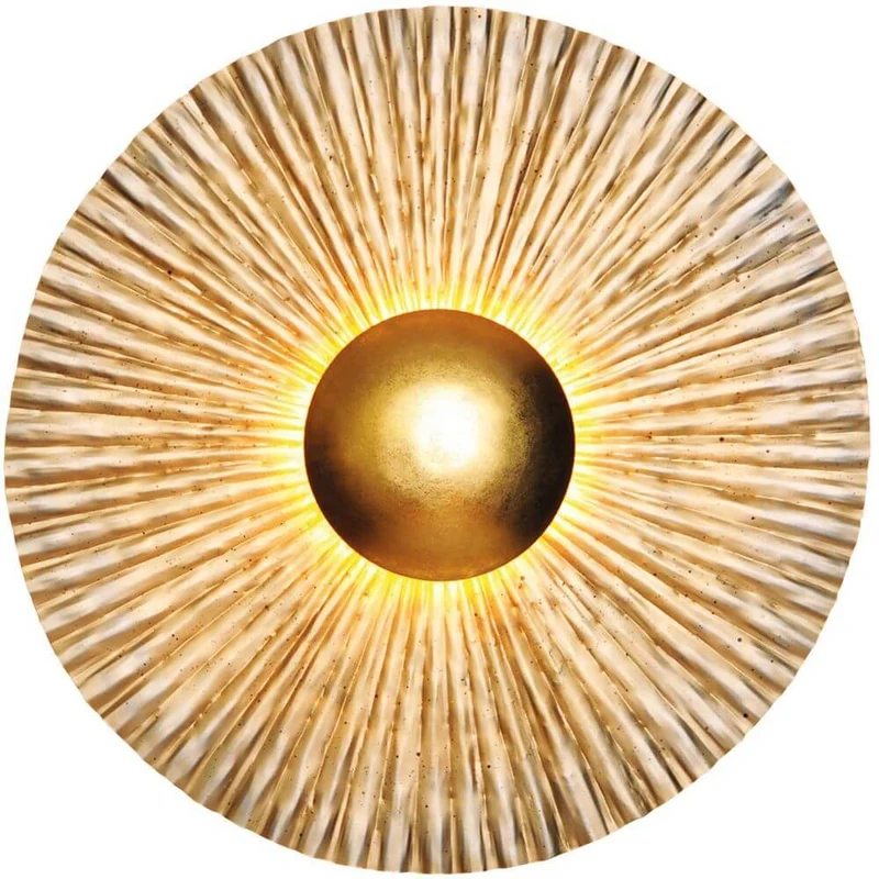 Wandleuchte Bronzo Eisen Silber-Gold