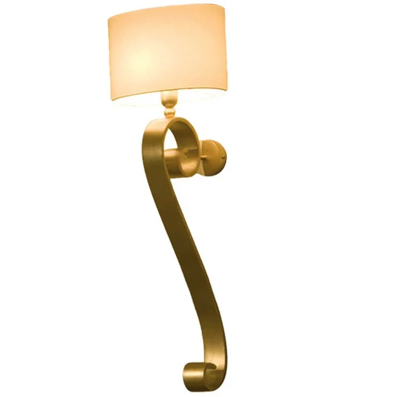 Wandleuchte Trofeo Eisen Gold