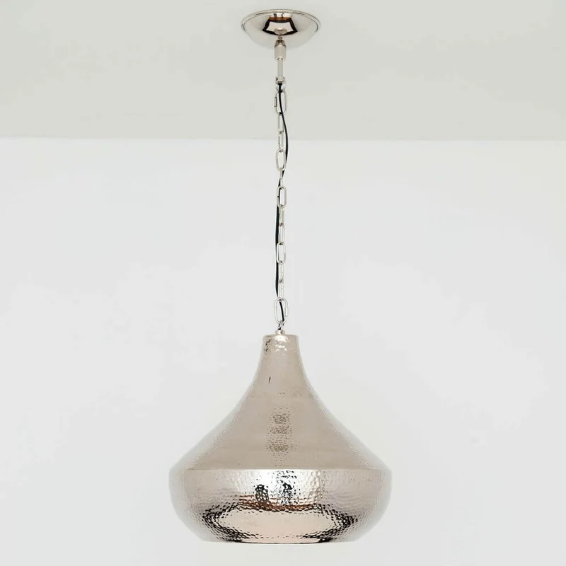 Hängeleuchte Arancia Aluminium Vernickelt Silber