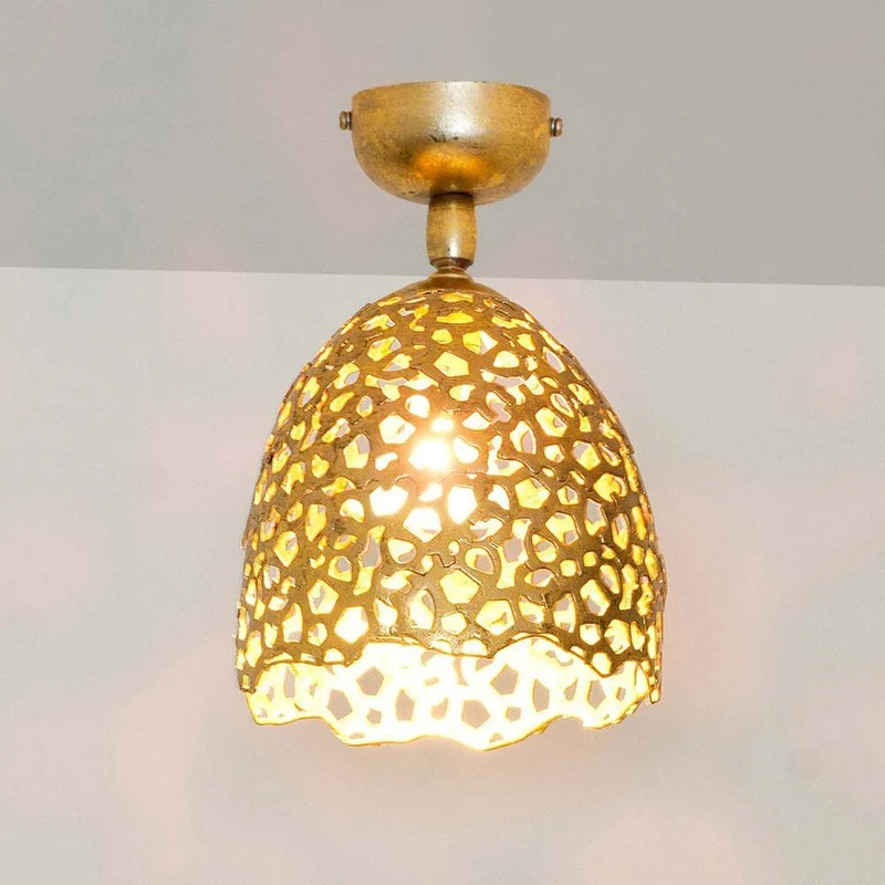 Deckenleuchte Girevole Eisen Gold
