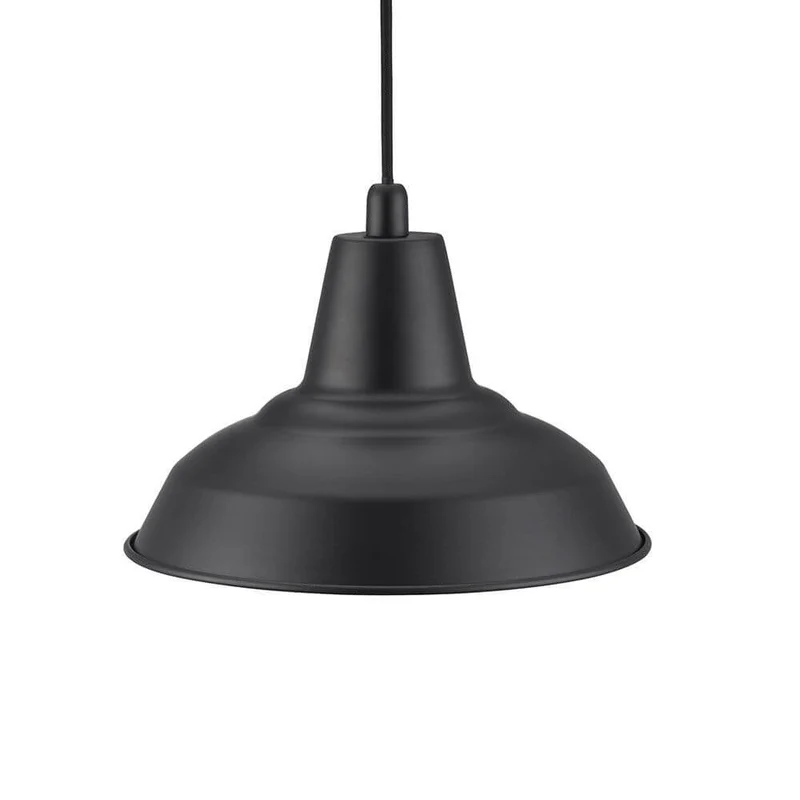Lyne Pendelleuchte mit Stoffkabel Schwarz