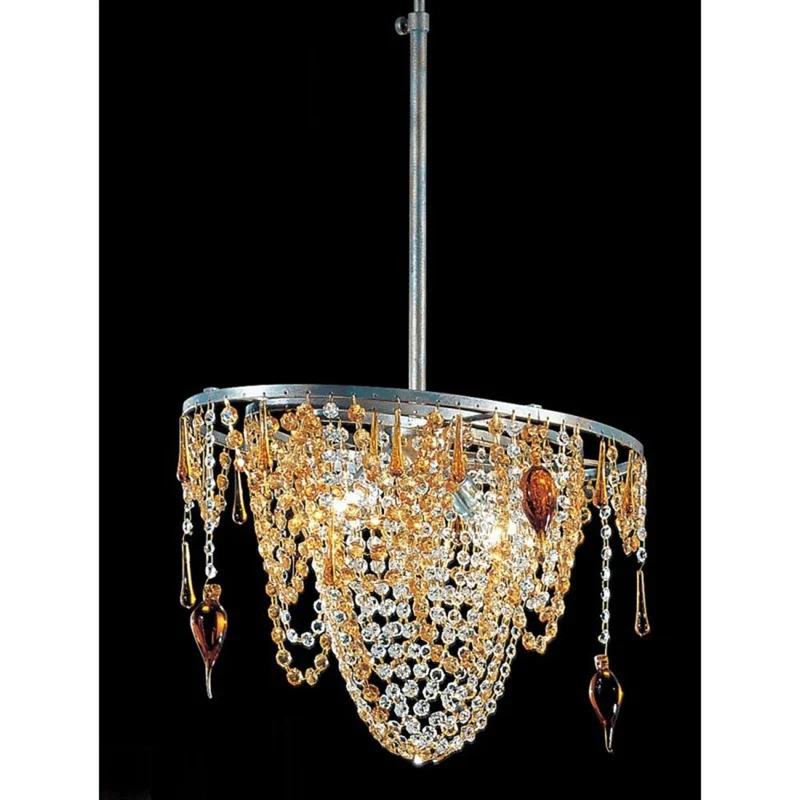 Golden Dream Pendelleuchte 2-flammig oval 84 - 112cm