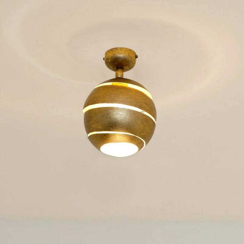Deckenleuchte Suopare Eisen Gold