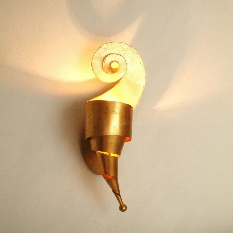Wandleuchte Innovazione Rechts Eisen Gold