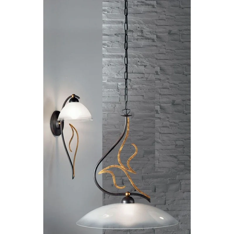 Amabile Pendel groß Glas Weiß Ø 50cm
