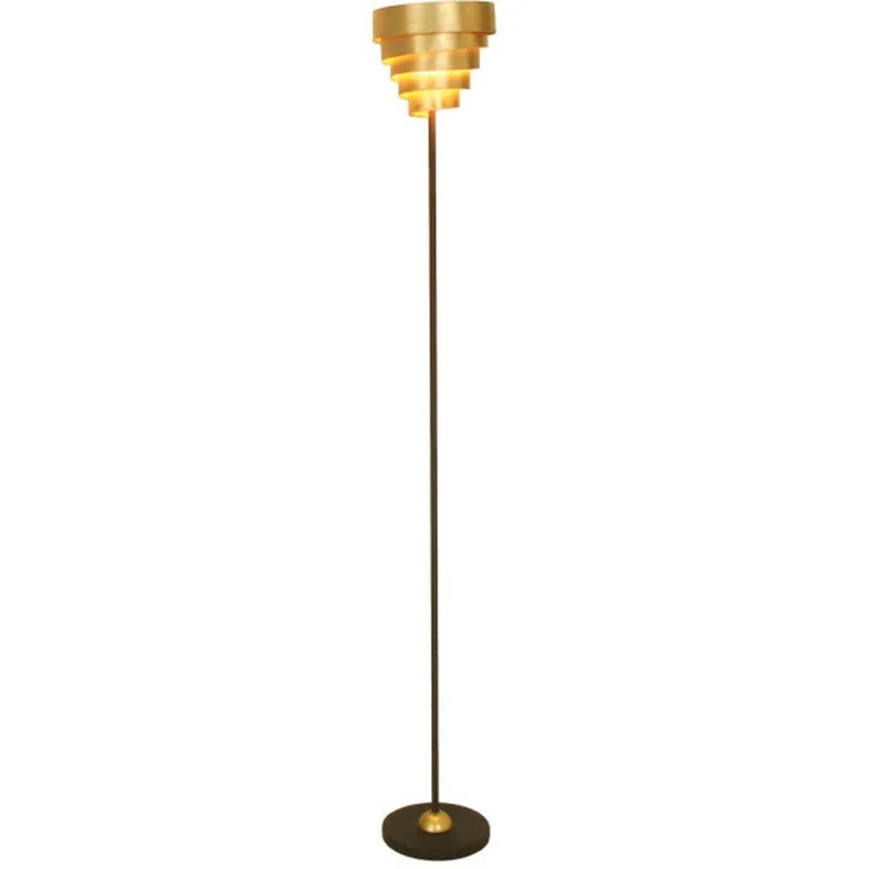 Stehleuchte Banderole Eisen Braun-Schwarz-Gold