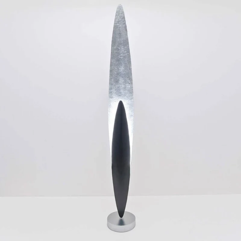Stehleuchte Lingua Eisen Braun-Schwarz-Silber