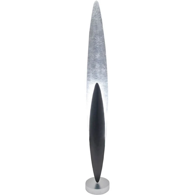 Stehleuchte Lingua Eisen Braun-Schwarz-Silber