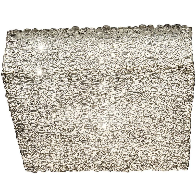 Deckenleuchte 9-flammig Rifugio Aluminium-Metall verchromt Silber