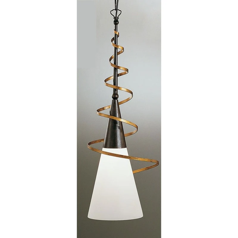 Fackel Spirale Pendel rost-antik Ø 18cm