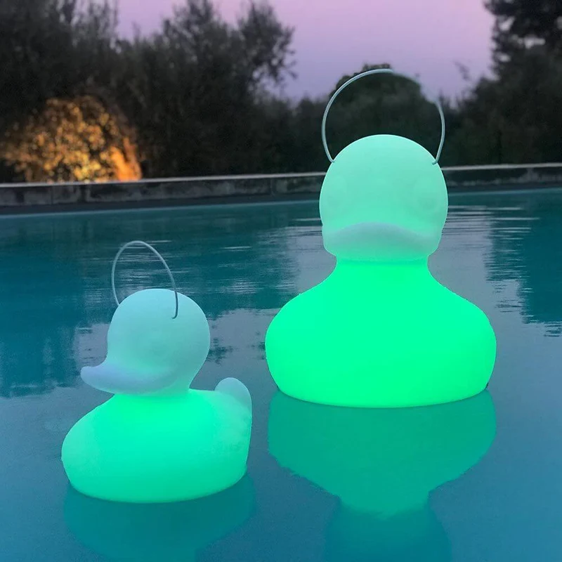 Schwimmfähige Akku-LED-Leuchte Duck-Duck S Gelb