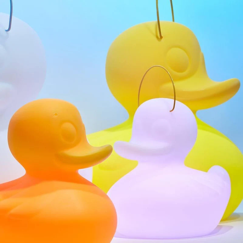 Schwimmfähige Akku-LED-Leuchte Duck-Duck S Gelb