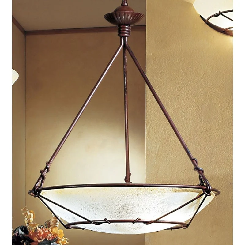 Fenice Pendelleuchte 3-flammig rost-antik Ø 50cm