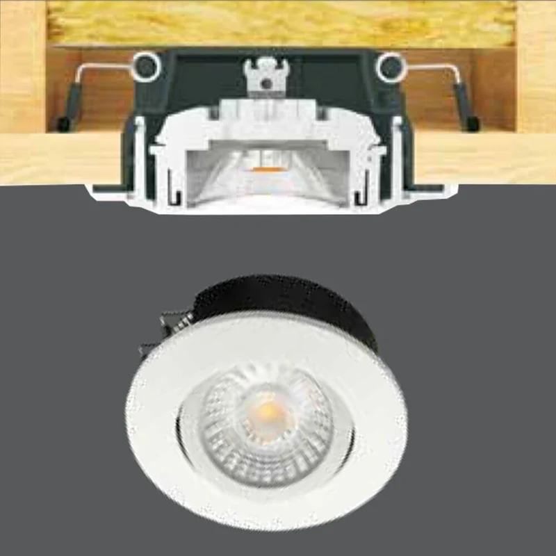 LED-Spot IP44 Brandschutz schwenkbar
