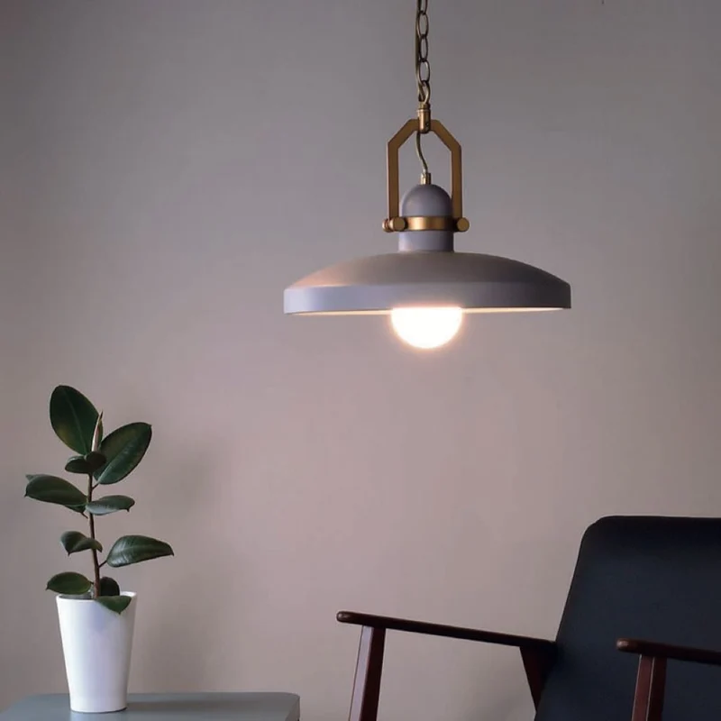 Cyg Beton-Hängeleuchte Ø 40cm im Industrial-Look