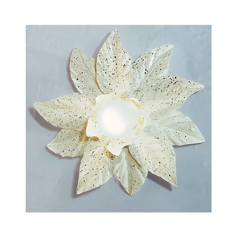 Deckenstern klein Altweiss-antik mit Sprenkel Ø 26cm