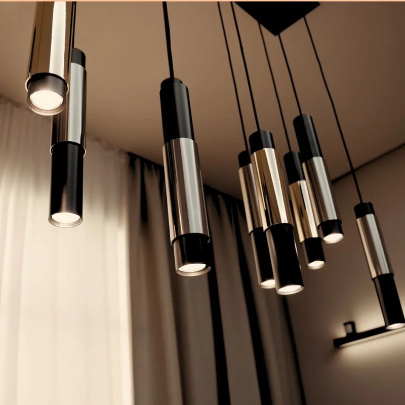 s.luce Moderne Hängelampe Crutch Zylinderform