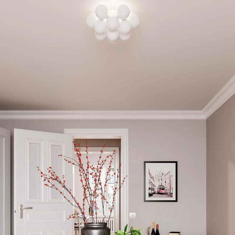 Deckenlampe Gross Ø 30cm Weiß