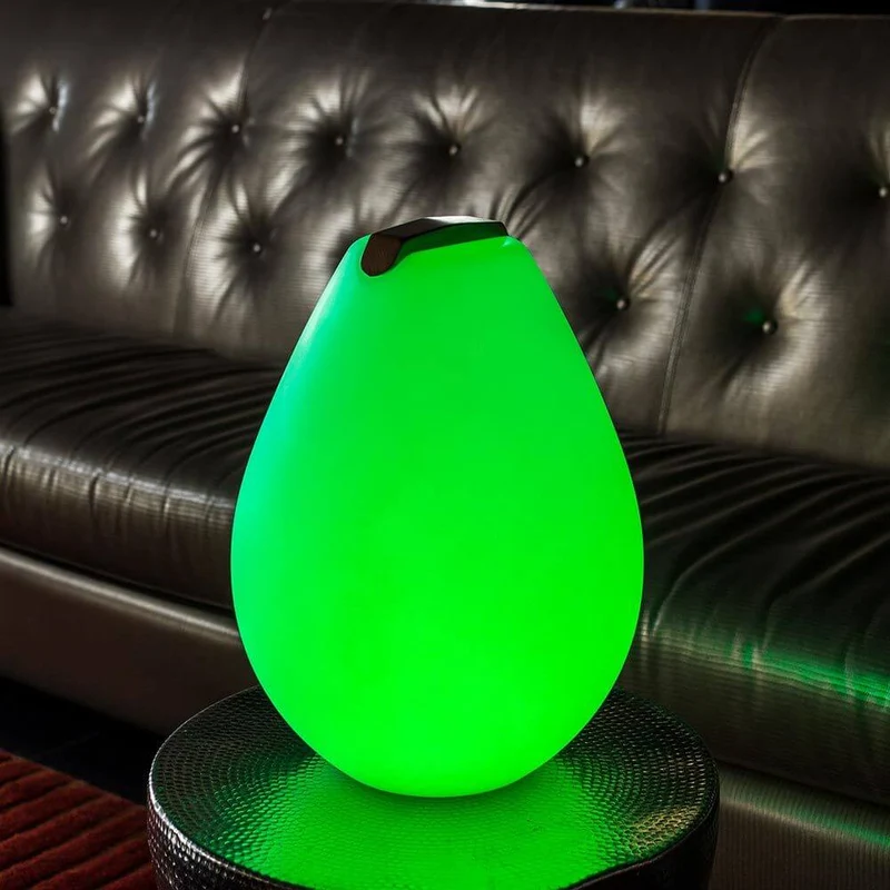 Akku LED-Dekolampe Vessel 2 mit Holzgriff & App-Steuerung