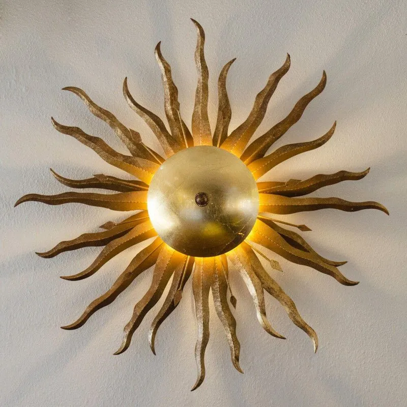 s.luce Diator L handgeschmiedete Sonne Rost- & Goldfarben