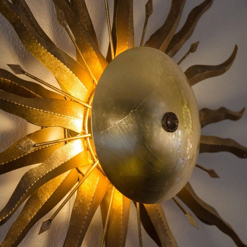 s.luce Diator L handgeschmiedete Sonne Rost- & Goldfarben