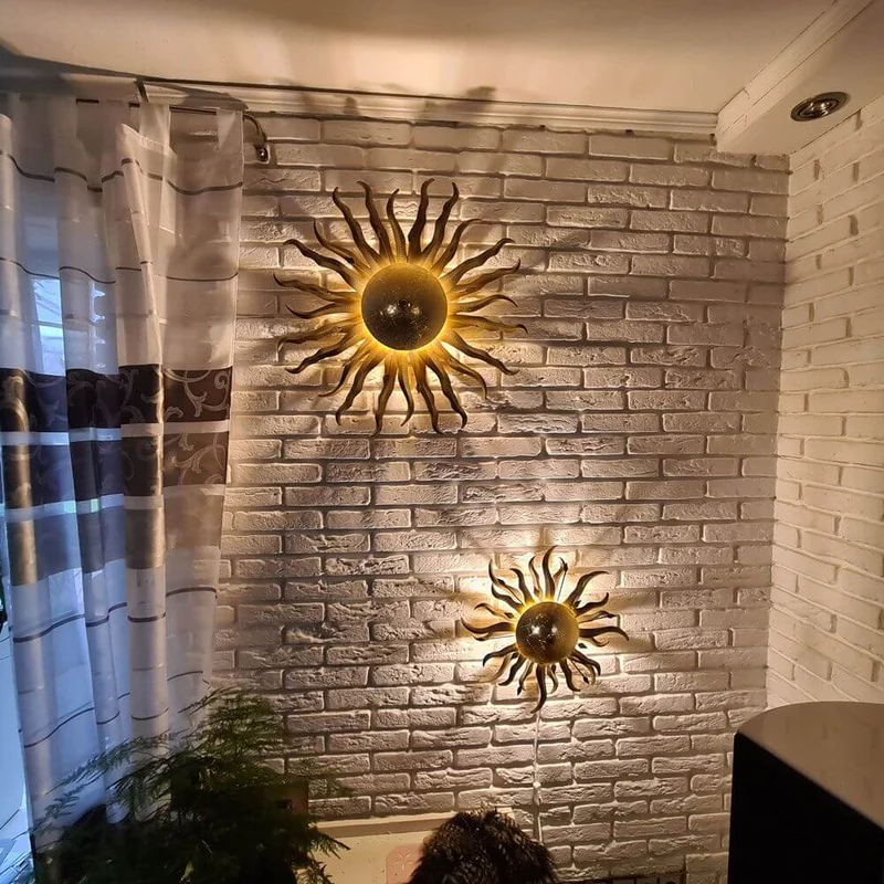 s.luce Diator L handgeschmiedete Sonne Rost- & Goldfarben