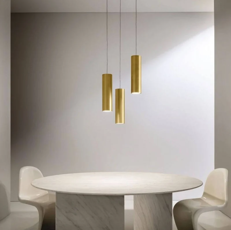 Panzeri To-Be schlanke Pendelleuchte LED Zylinder