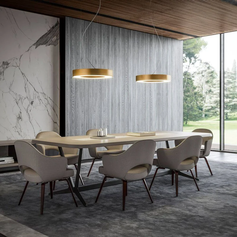 Panzeri Silver Ring LED-Pendellampe Dimmbar