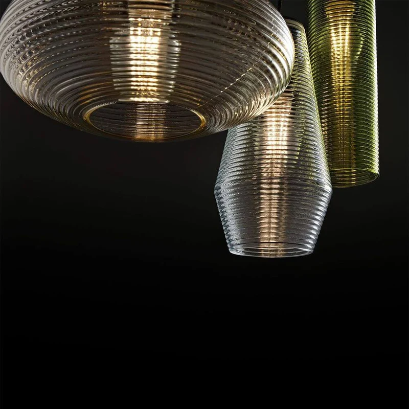 Panzeri Emma Pendellampe mit Retro Glas