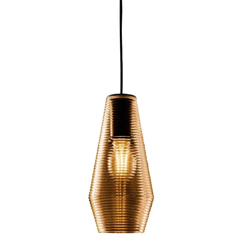 Panzeri Olivia Pendellampe mit geripptem Glas