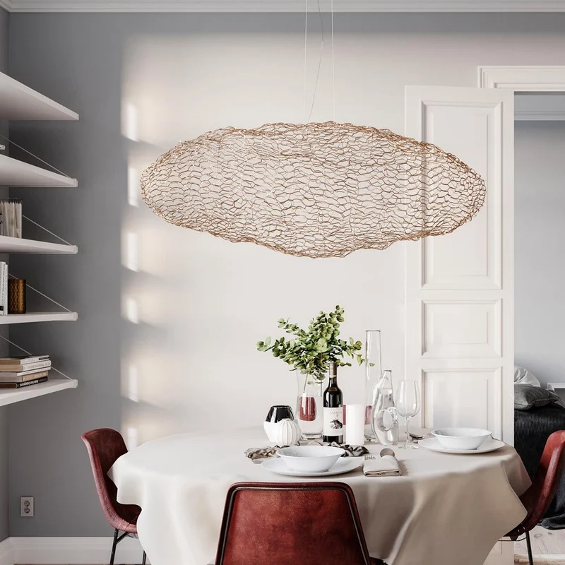 LED-Hängeleuchte Hayden XL 115cm Goldfarben