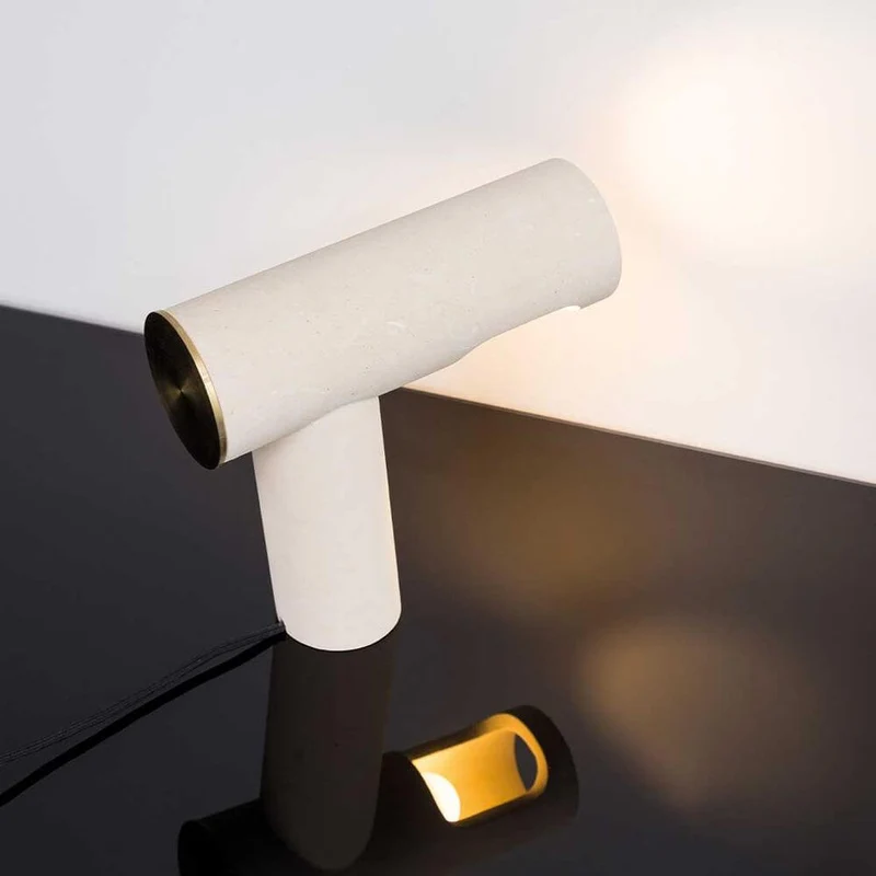 Pulpo LED Tischlampe Simple Light aus Kalkstein