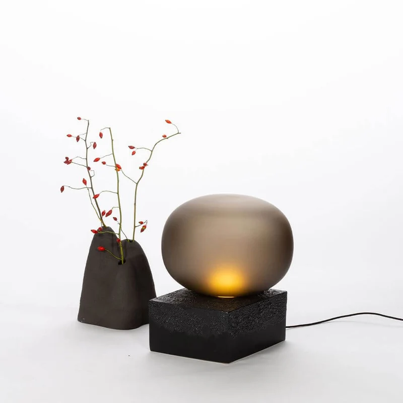Pulpo LED Tischlampe Magma Two High Ø 30cm H 55cm