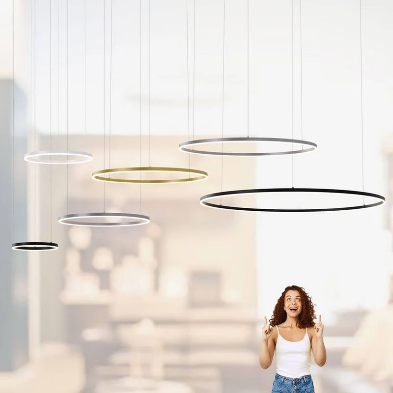 s.luce LED Ring Pendellampe Ø 100cm