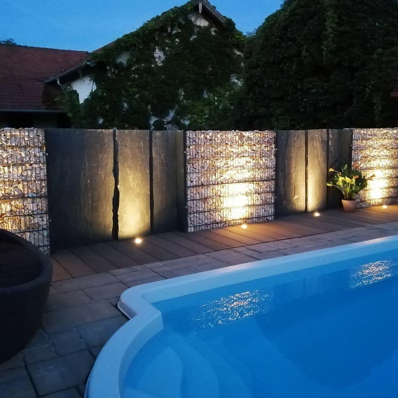 Level Anthrazit Bodeneinbaustrahler eckig IP54
