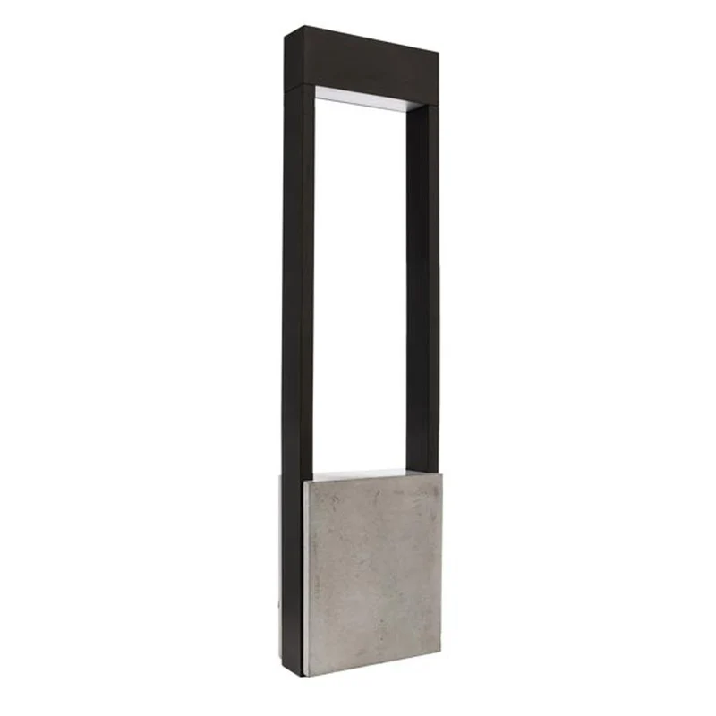 Moderne LED Pollerleuchte Bridge 60cm 530lm Dunkelgrau