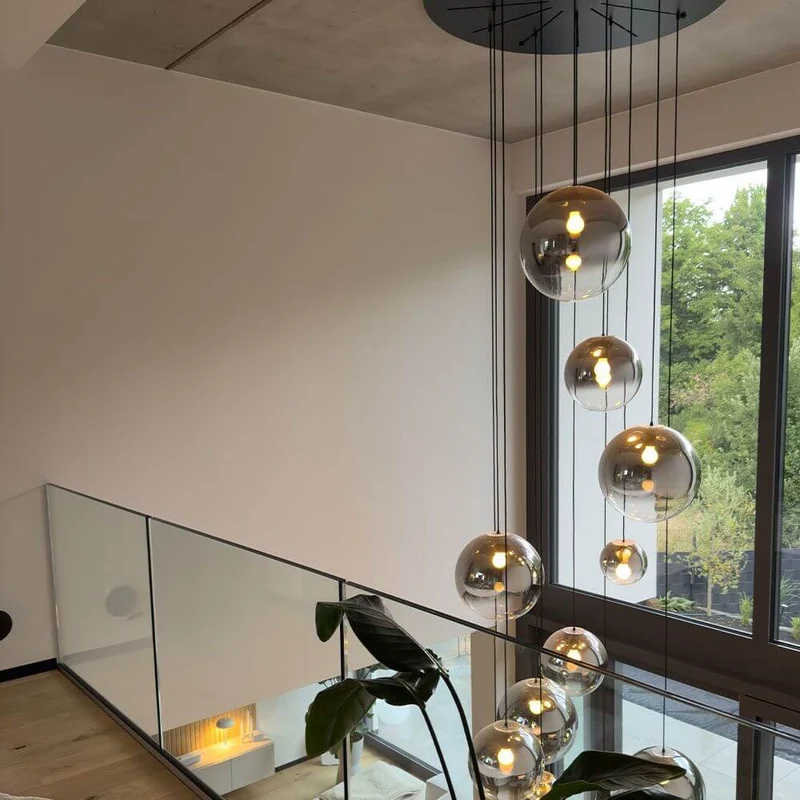 s.luce Orb Glaskugel Galerieleuchte 5m Abhängung