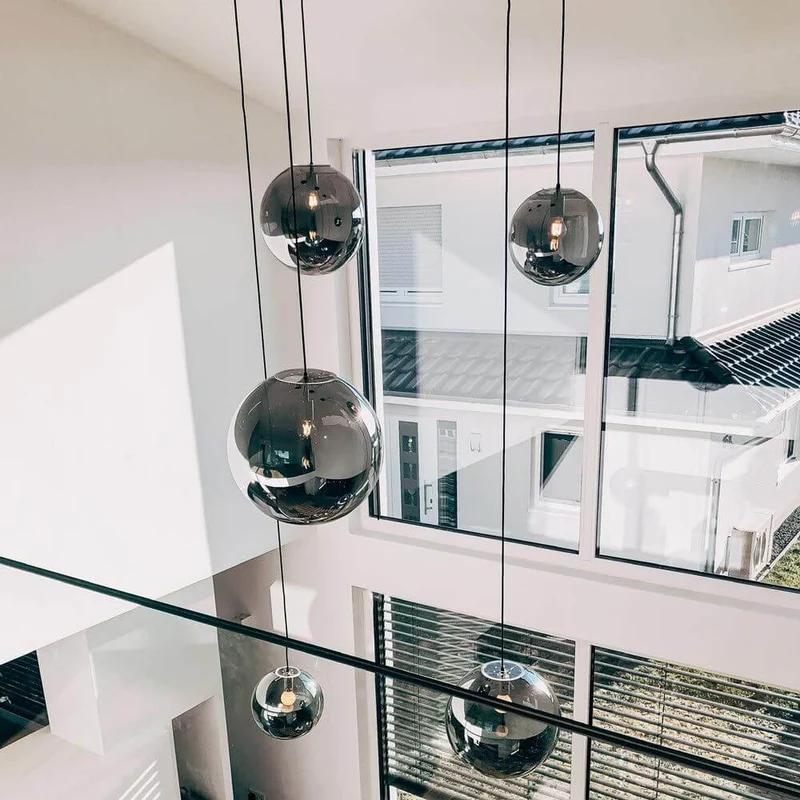 s.luce Orb Glaskugel Galerieleuchte 5m Abhängung