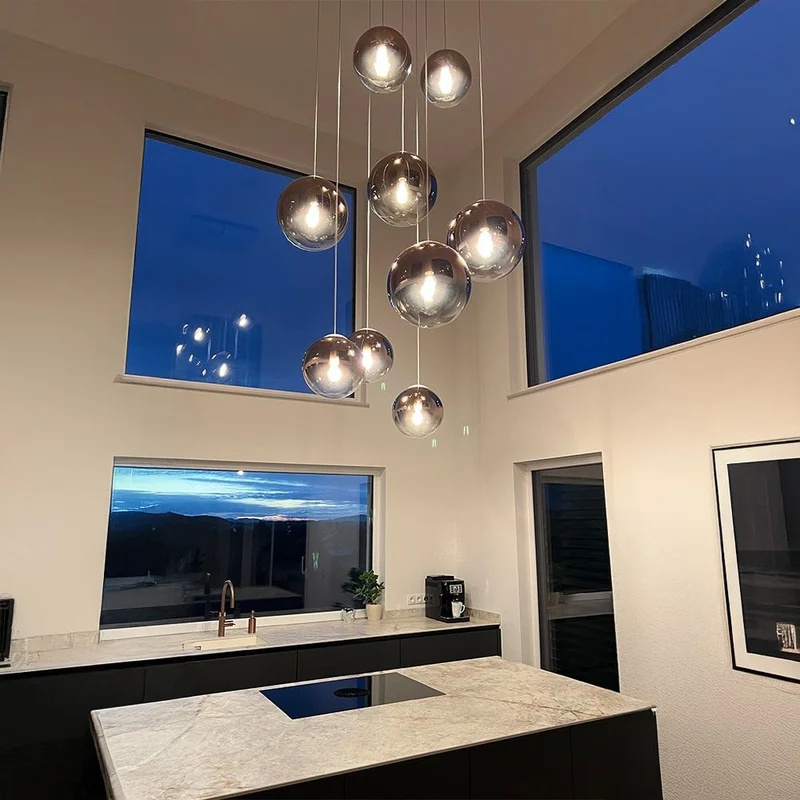 s.luce Orb Glaskugel Galerieleuchte 5m Abhängung